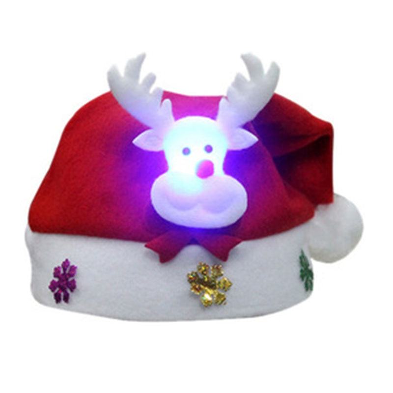 Children Adult LED Christmas Hats Light Up Cap SantaMisthere K. - All rights reserved